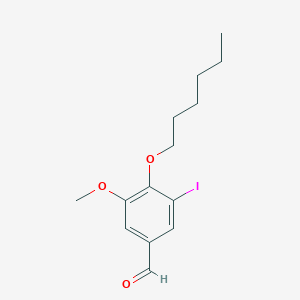 4-Hexoxy-3-iodo-5-methoxybenzaldehyde