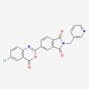 molecular formula C22H12ClN3O4 B4199726 5-(6-chloro-4-oxo-4H-3,1-benzoxazin-2-yl)-2-(pyridin-3-ylmethyl)-1H-isoindole-1,3(2H)-dione 