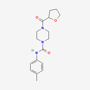 N-(4-methylphenyl)-4-(tetrahydrofuran-2-ylcarbonyl)piperazine-1-carboxamide