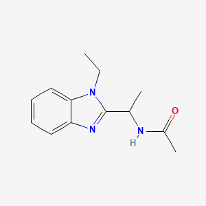 N-[1-(1-ethyl-1H-1,3-benzodiazol-2-yl)ethyl]acetamide