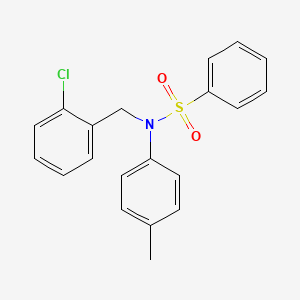 N-[(2-chlorophenyl)methyl]-N-(4-methylphenyl)benzenesulfonamide