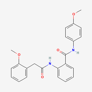 molecular formula C23H22N2O4 B4199823 N-(4-METHOXYPHENYL)-2-[2-(2-METHOXYPHENYL)ACETAMIDO]BENZAMIDE 