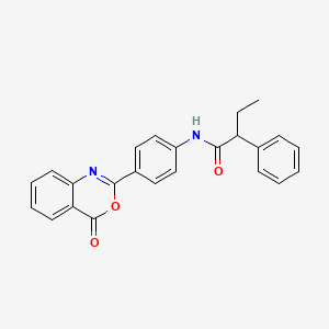 molecular formula C24H20N2O3 B4199873 N-[4-(4-oxo-4H-3,1-benzoxazin-2-yl)phenyl]-2-phenylbutanamide 