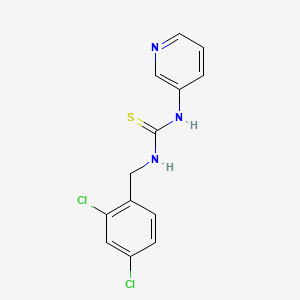 molecular formula C13H11Cl2N3S B4199879 3-[(2,4-DICHLOROPHENYL)METHYL]-1-(PYRIDIN-3-YL)THIOUREA 