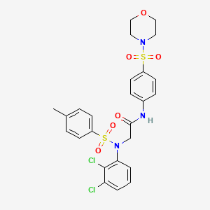 molecular formula C25H25Cl2N3O6S2 B4199916 N~2~-(2,3-dichlorophenyl)-N~2~-[(4-methylphenyl)sulfonyl]-N~1~-[4-(4-morpholinylsulfonyl)phenyl]glycinamide 