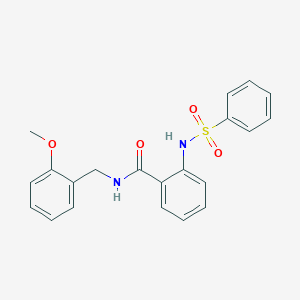 N-(2-methoxybenzyl)-2-[(phenylsulfonyl)amino]benzamide