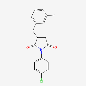 1-(4-chlorophenyl)-3-(3-methylbenzyl)-2,5-pyrrolidinedione