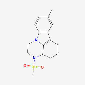 8-methyl-3-(methylsulfonyl)-2,3,3a,4,5,6-hexahydro-1H-pyrazino[3,2,1-jk]carbazole
