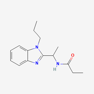 N-[1-(1-propyl-1H-benzimidazol-2-yl)ethyl]propanamide