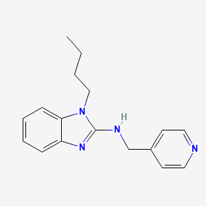 molecular formula C17H20N4 B4200139 1-butyl-N-(4-pyridinylmethyl)-1H-benzimidazol-2-amine CAS No. 720675-91-2