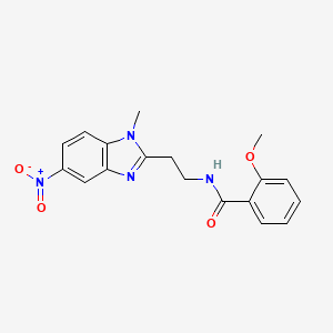 2-methoxy-N-[2-(1-methyl-5-nitro-1H-benzimidazol-2-yl)ethyl]benzamide