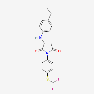 1-{4-[(difluoromethyl)thio]phenyl}-3-[(4-ethylphenyl)amino]-2,5-pyrrolidinedione