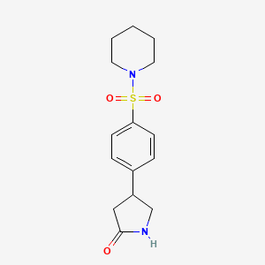 4-[4-(1-piperidinylsulfonyl)phenyl]-2-pyrrolidinone