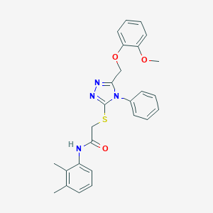 N-(2,3-dimethylphenyl)-2-({5-[(2-methoxyphenoxy)methyl]-4-phenyl-4H-1,2,4-triazol-3-yl}sulfanyl)acetamide