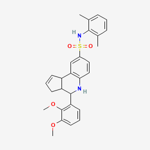 4-(2,3-dimethoxyphenyl)-N-(2,6-dimethylphenyl)-3a,4,5,9b-tetrahydro-3H-cyclopenta[c]quinoline-8-sulfonamide