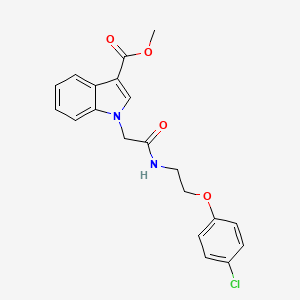 METHYL 1-({[2-(4-CHLOROPHENOXY)ETHYL]CARBAMOYL}METHYL)-1H-INDOLE-3-CARBOXYLATE