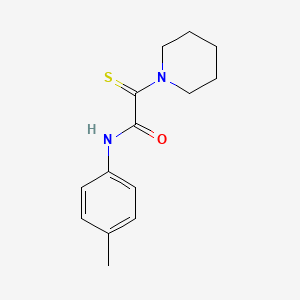 N-(4-methylphenyl)-2-(1-piperidinyl)-2-thioxoacetamide