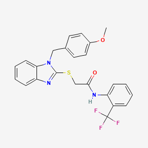 2-{[1-(4-methoxybenzyl)-1H-benzimidazol-2-yl]thio}-N-[2-(trifluoromethyl)phenyl]acetamide