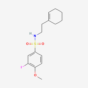 N-[2-(1-cyclohexen-1-yl)ethyl]-3-iodo-4-methoxybenzenesulfonamide