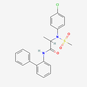 N~1~-2-biphenylyl-N~2~-(4-chlorophenyl)-N~2~-(methylsulfonyl)alaninamide