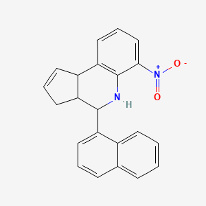 4-(1-naphthyl)-6-nitro-3a,4,5,9b-tetrahydro-3H-cyclopenta[c]quinoline