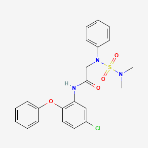 N-(5-Chloro-2-phenoxyphenyl)-2-[(dimethylsulfamoyl)(phenyl)amino]acetamide