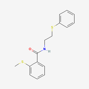 2-(methylthio)-N-[2-(phenylthio)ethyl]benzamide