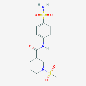 1-(methylsulfonyl)-N-(4-sulfamoylphenyl)piperidine-3-carboxamide