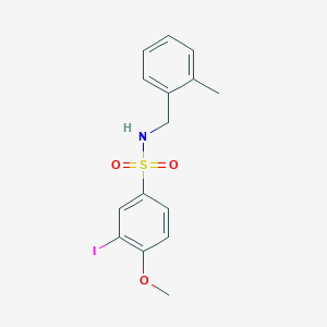 3-iodo-4-methoxy-N-(2-methylbenzyl)benzenesulfonamide