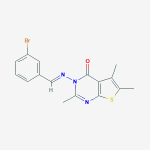 3-[(3-Bromo-benzylidene)-amino]-2,5,6-trimethyl-3H-thieno[2,3-d]pyrimidin-4-one
