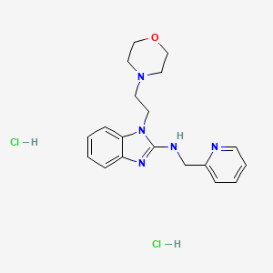 1-(2-morpholin-4-ylethyl)-N-(pyridin-2-ylmethyl)benzimidazol-2-amine;dihydrochloride