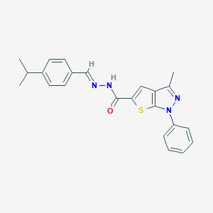 N'-(4-isopropylbenzylidene)-3-methyl-1-phenyl-1H-thieno[2,3-c]pyrazole-5-carbohydrazide