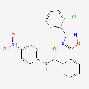 2-[3-(2-chlorophenyl)-1,2,4-oxadiazol-5-yl]-N-(4-nitrophenyl)benzamide