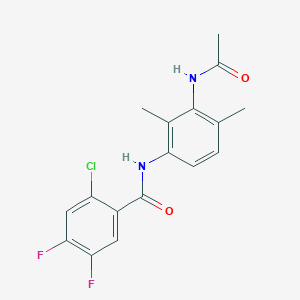 N-(3-acetamido-2,4-dimethylphenyl)-2-chloro-4,5-difluorobenzamide