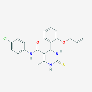 4-[2-(allyloxy)phenyl]-N-(4-chlorophenyl)-6-methyl-2-thioxo-1,2,3,4-tetrahydro-5-pyrimidinecarboxamide