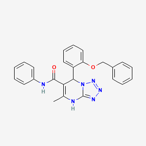 7-[2-(benzyloxy)phenyl]-5-methyl-N-phenyl-4,7-dihydrotetrazolo[1,5-a]pyrimidine-6-carboxamide