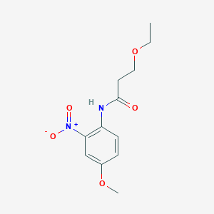 3-ethoxy-N-(4-methoxy-2-nitrophenyl)propanamide