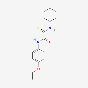 2-(cyclohexylamino)-N-(4-ethoxyphenyl)-2-thioxoacetamide