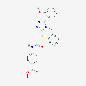 methyl 4-[({[4-benzyl-5-(2-hydroxyphenyl)-4H-1,2,4-triazol-3-yl]sulfanyl}acetyl)amino]benzoate