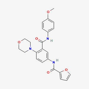 N-[3-[(4-methoxyphenyl)carbamoyl]-4-morpholin-4-ylphenyl]furan-2-carboxamide