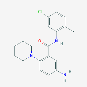 5-amino-N-(5-chloro-2-methylphenyl)-2-piperidin-1-ylbenzamide