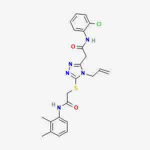 2-{[5-{2-[(2-chlorophenyl)amino]-2-oxoethyl}-4-(prop-2-en-1-yl)-4H-1,2,4-triazol-3-yl]sulfanyl}-N-(2,3-dimethylphenyl)acetamide