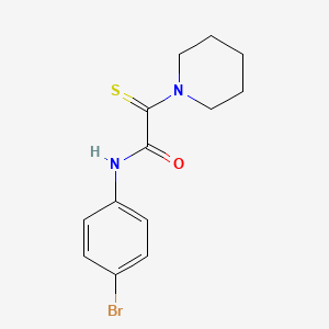 N-(4-bromophenyl)-2-(1-piperidinyl)-2-thioxoacetamide