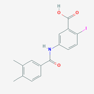 molecular formula C16H14INO3 B4201334 5-[(3,4-dimethylbenzoyl)amino]-2-iodobenzoic acid 