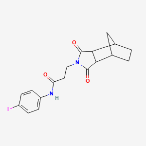 3-(1,3-dioxooctahydro-2H-4,7-methanoisoindol-2-yl)-N-(4-iodophenyl)propanamide