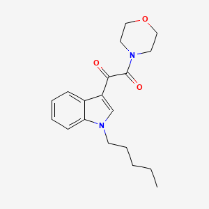 molecular formula C19H24N2O3 B4201392 1-Morpholin-4-yl-2-(1-pentylindol-3-yl)ethane-1,2-dione 