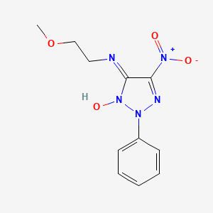 N-(2-methoxyethyl)-5-nitro-2-phenyl-2H-1,2,3-triazol-4-amine 3-oxide