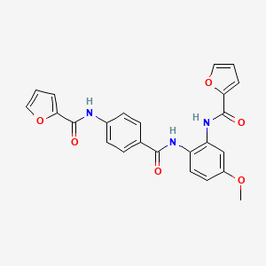 N-[4-[[2-(furan-2-carbonylamino)-4-methoxyphenyl]carbamoyl]phenyl]furan-2-carboxamide