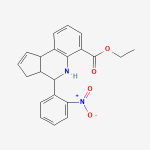 ethyl 4-(2-nitrophenyl)-3a,4,5,9b-tetrahydro-3H-cyclopenta[c]quinoline-6-carboxylate