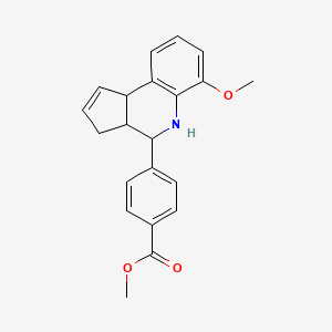 methyl 4-(6-methoxy-3a,4,5,9b-tetrahydro-3H-cyclopenta[c]quinolin-4-yl)benzoate